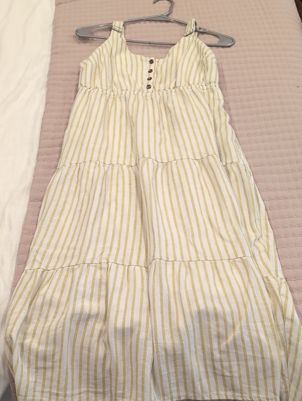 Midi High Low Dress With Pockets